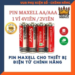 Hộp 40 viên Pin Maxell AA , AAA cho camera máy ảnh , máy chơi game , chuột không dây và dự phòng hết điện