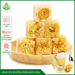 ✅[CHÍNH HÃNG] Trà Hoa Cúc Đường Phèn Mật Ong 💥FREE SHIP💥 Thanh Nhiệt Giải Độc Cải Thiện Giấc Ngủ