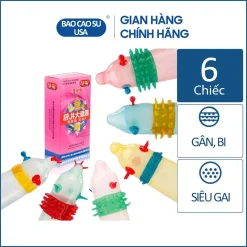 Bao cao su Run Extra Sensitive siêu gân gai bi râu [ Hộp 6 cái chính hãng]