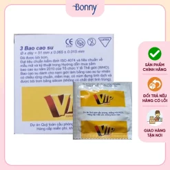 Bao cao su VIP mỏng cao cấp, bao cao su dùng cho gia đình, nhà nghỉ, khách sạn, hộp 144 chiếc