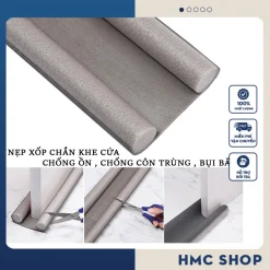 Thanh chặn cửa phòng 100cm [4 Màu] Ron xốp chắn cửa, miếng chặn khe cửa ngăn côn trùng bụi bẩn,chắn gió điều hòa