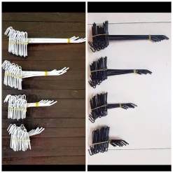 Móc treo sắt, tay cài lưới treo phụ kiện, móc cài lưới, móc treo đồ