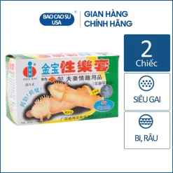 Bao cao su gai râu lớn Gold Gai hộp 2 chiếc