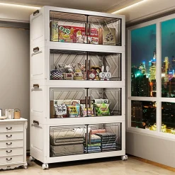 ⭐COD tủ đựng quần áo gấp gọn⭐40/50/60/70CM tủ nhựa đựng quần áo Thể Xếp tủ đựng đồ không cần lắp đặt tủ nhựa gấp