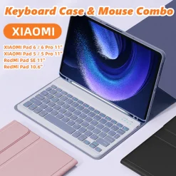 Nixxos Dành Cho Xiaomi Pad Case Có Bàn Phím Tích Hợp Khe Cắm Bút Redmi Bao Da Bàn Phím Bluetooth Cho Xiaomi Pad 7 / 7 Pro 11.2' Xiaomi Pad 6 / 5 / Pro 11 '' Redmi Pad SE 11 '' / Redmi Pad2 11 ''