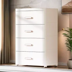 【Tủ nhựa đựng quần áo】 45/55cm tủ nhựa ngăn kéo Trắng tủ đầu giường chất lượng rất tốt tủ nhựa đa năng mềm chắc tủ nhựa cho bé