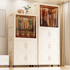 🔥COD tủ áo quần cho bé🔥65cm tủ nhựa đựng quần áo Có giá treo quần áo tủ nhựa cho bé duy tân Trắng tủ nhựa đài loan cho bé