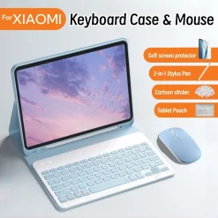 NIXXOS Dành Cho Xiaomi Pad & Redmi Bộ Vỏ Bàn Phím Bluetooth Cho Vỏ Da Redmi Xiaomi Pad 7 / 6 / 5 / Pro 11 '' Redmi SE 11 '' Redmi 2 Khe Cắm Bút Tích Hợp