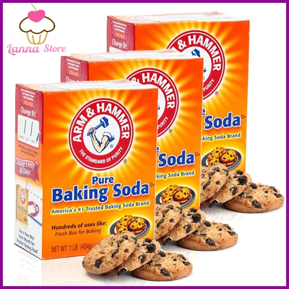 【HÀNG CHUẨN CHÍNH HÃNG】Bột Baking Soda USA Mỹ đa năng bột nở baking soda khử mùi diệt khuẩn tẩy rửa làm bánh - Hộp 454GR