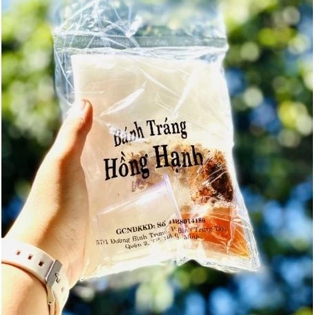 Bánh tráng chấm me Hồng Hạnh bao ngon ăn là ghiền