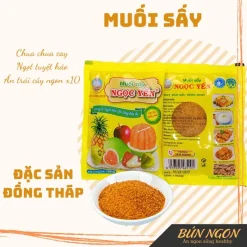 Muối Sấy Ngọc Yến Chấm Hoa Quả - Đặc sản Đồng Tháp Chính Hãng Bao Bì Mới - Bún Ngon