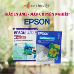 [GIÁ CỰC SỐC] 20 tờ Giấy in ảnh Epson bông cúc A4 một và hai mặt định lượng 230gsm – 100 tờ Giấy thuốc Epson A4 130gsm