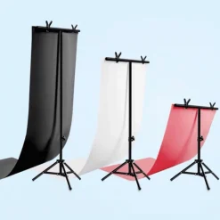 Bộ Khung Treo chữ T Và Phông Chụp Ảnh Cao Tới 2m (Tặng Kẹp Phông)