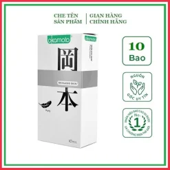 Bao Cao Su Siêu Mỏng Tinh Khiết Okamoto Purity Skinless Nhật Bản (Hộp 10C, hộp 3C)