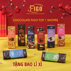 [GIÁ DÙNG THỬ] Bar 20g Combo Mix các vị Kẹo Socola sữa và Kẹo socola đen FIGO ( ĐỒ ĂN VẶT NỘI ĐỊA VIỆT NAM NGON )