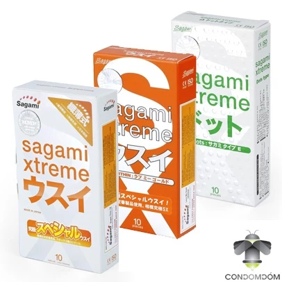 Combo giá rẻ 3 hộp 30 chiếc bao cao su Sagami các loại bao cao su gai, bao cao su siêu mỏng