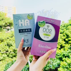 Bao cao su HA Ultrathin & 002 siêu mỏng nhiều gel - Bao cao su gia đình - Hộp 100c - BCS Nhà nghỉ