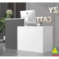 Bàn thu ngân, bàn lễ tân, bàn tính tiền bằng gỗ MDF QTT530 - NỘI THẤT LẮP RÁP VIENDONGADV