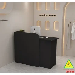 Bàn thu ngân, bàn lễ tân, bàn tính tiền bằng gỗ MDF QTT528 - NỘI THẤT LẮP RÁP VIENDONGADV