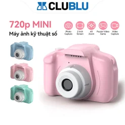 -CLUBLU- Máy Ảnh Mini Kỹ Thuật Số Digital Camera HD Hoạt Hình Dễ Thương Có Thể Phù Hợp Với Trẻ Em