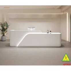 Bàn thu ngân, bàn lễ tân, bàn tính tiền bằng gỗ MDF QTT512 - NỘI THẤT LẮP RÁP VIENDONGADV