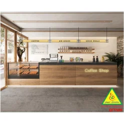 Bàn thu ngân, bàn lễ tân, bàn tính tiền bằng gỗ MDF QTT509 - NỘI THẤT LẮP RÁP VIENDONGADV