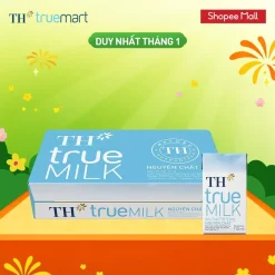 Thùng 48 hộp sữa tươi tiệt trùng TH true MILK nguyên chất 110 ml (110 ml x 48)