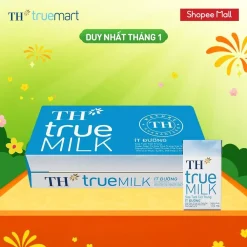 Thùng 48 hộp sữa tươi tiệt trùng TH true MILK ít đường 110 ml (110 ml x 48)
