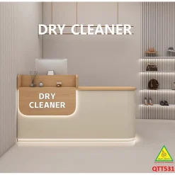 Bàn thu ngân, bàn lễ tân, bàn tính tiền bằng gỗ MDF QTT531 - NỘI THẤT LẮP RÁP VIENDONGADV