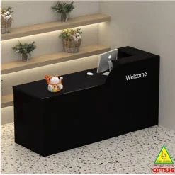 Bàn thu ngân, bàn lễ tân, bàn tính tiền bằng gỗ MDF QTT536- NỘI THẤT LẮP RÁP VIENDONGADV