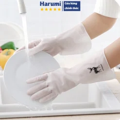 Găng Tay Cao Su Rửa Bát Rửa Chén Bảo Vệ Da Tay, Găng Tay Hình Hươu, Găng Tay Rửa Bát Silicon