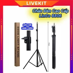 Chân Máy Ảnh Chân Đèn Linco Zenith 8806 – Hàng Chính Hãng, Cao 210cm, Full Box