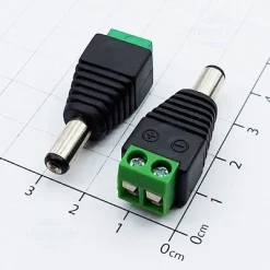 Jack nguồn DC vít vặn, Jack nguồn DC Đực, Jack nguồn DC cái