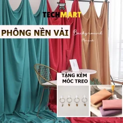 Vải chụp ảnh, phông nền background backdrop decor chụp ảnh studio, lookbook livestream [nhiều kích thước + tặng móc]