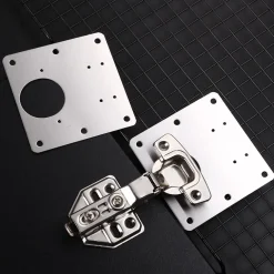 Miếng đệm sửa bản lề cửa tủ nhựa, gỗ, mdf tặng kèm 8 vít - Tấm phục hồi bản lề