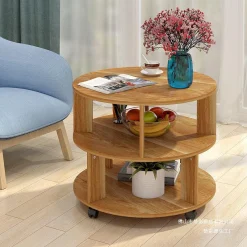 Bàn Cà Phê Đơn Giản Hiện Đại Bắc Âu Hình Tròn Sáng Tạo Phòng Khách Lưu Trữ Phòng Ngủ Bàn Cạnh Giường Lắp Ráp Bàn Nhỏ Ban