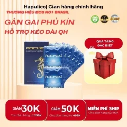 Bao Cao Su Gân Gai Tăng Khoái Cảm 10 chiếc Rocmen Brazil Cá ngựa xanh HAPULICO