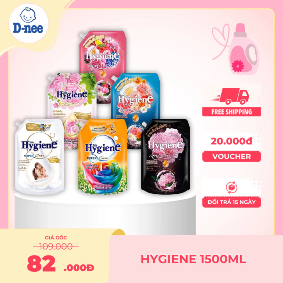 Nước Xả Vải Hygiene Thái Lan 1150ml EXPER CARE Đậm Đặc Gói Lớn Hương Hoa Tự Nhiên. 1