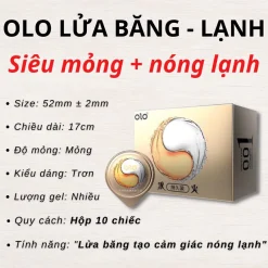 Bao cao su siu mỏng OlO nội địa trung cao cấp, bcs băng lửa, bao cao su bi, kéo dài time nguyễn gia group cao đạt q5