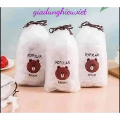 (combo2-3-5 túi )Túi, Màng bọc thực phẩm (bịch 100 cái)có chun co giãn có thể tái sử dụng giadunghieuviet