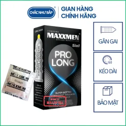 Bao cao su Maxxmen Prolong, bao cao su siêu gai gân siêu mỏng kéo dài thời gian quan hệ