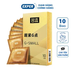 Bao cao su gai 45mm G-SMALL, bcs size nhỏ siêu mỏng chống xuất tinh sớm kéo dài thời gian