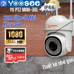 Camera IP YooSee thông minh thế hệ mới - Siêu nét xoay 360 - PTZ mini M36