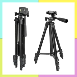 Combo Gậy Chụp Hình Tripod 3 Chân Thân Nhôm TF 3120 Cho Điện Thoại, Máy Ảnh