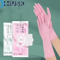 Găng Tay Cao Su Nhà Bếp Cao Cấp Xmusk, Chiều Dài 30CM, Siêu Dai Không Mùi An Toàn Sử Dụng Nhiều Lần (Gói 15 Đôi)
