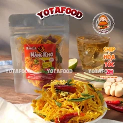 [50Gr] Khô Gà Lá Chanh Loại 1 ( Giòn ngon - Đậm vị ) Đồ ăn vặt Yotafood