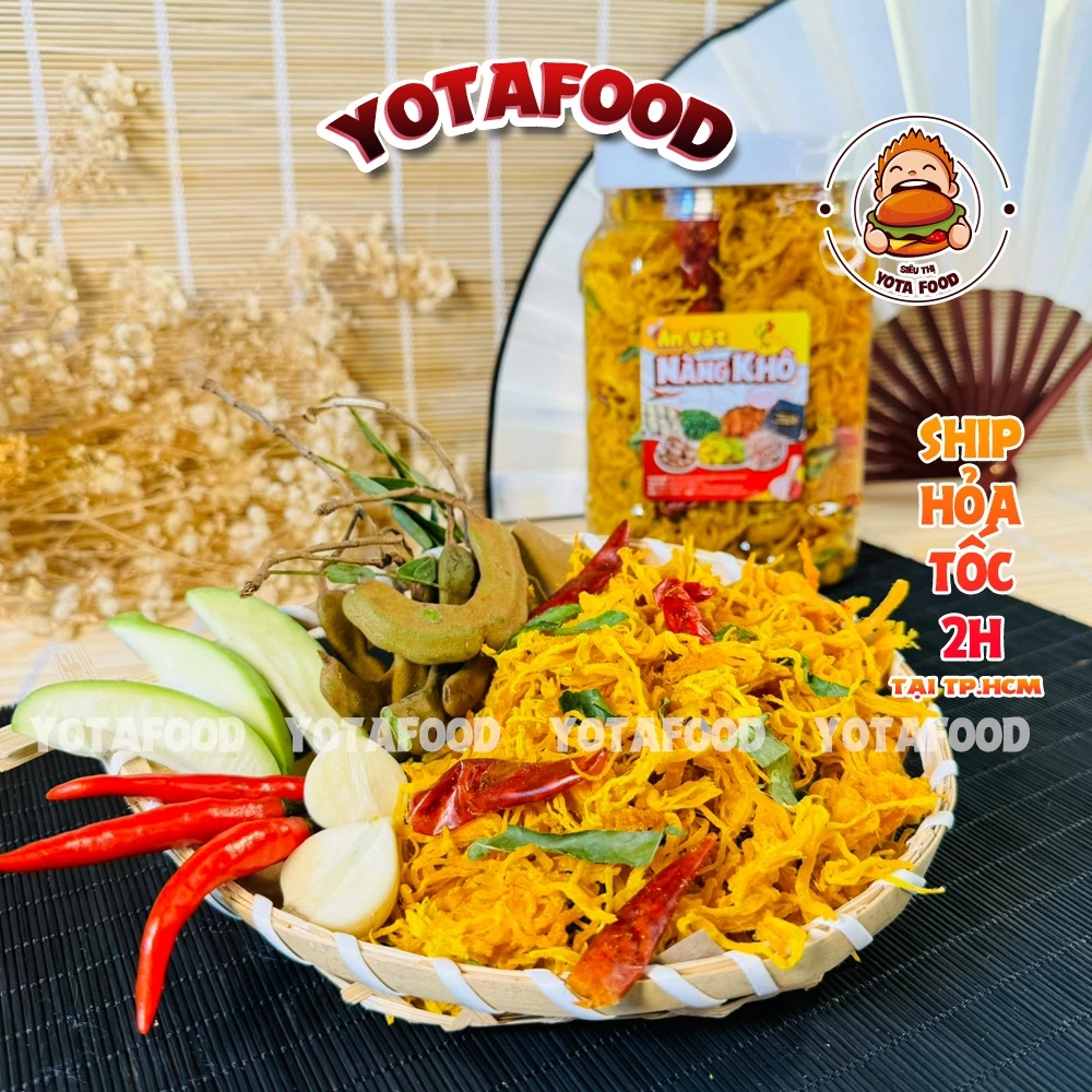 Hộp 500Gram Khô Gà Lá Chanh loại ngon ( Giòn ngon – đậm vị ) | Đồ ăn vặt Yotafood