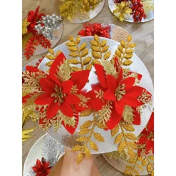 set phụ kiện trang trí tết (tặng keo nến + tag trang trí)