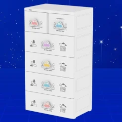 Tủ Mina Baby-L 5 ngăn, Tủ Nhựa Duy Tân 2023- Tay nắm kiểu mới