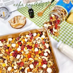 Granola Siêu Hạt Ăn Kiêng Nofa, Ngũ Cốc Siêu Hạt Giảm Cân Dinh Dưỡng Không Đường, Óc Chó Đỏ 500gr